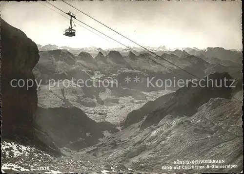 Seilbahn Saentis Churfirsten Glarneralpen  / Bahnen /