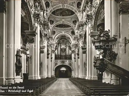 Kirchenorgel Passau Dom Mittelschiff  Kat. Musik