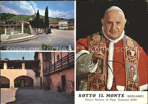 Papst Papa Giovanni XXII Sotto il Monte Bergamo  Kat. Religion