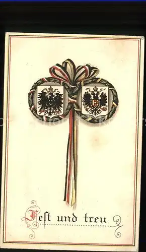 Schwarz Weiss Rot Fest und treu Stempel 5. Komp. Res. Inf. Rgt. 202  Kat. Heraldik