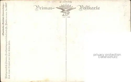 Verlag Primus Nr. 3027 Prof. Walter Firle Die Abenstunde  Kat. Verlage