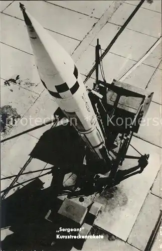 Raketen Sergeant Kurzstreckenrakete Bundeswehr Kat. Militaria