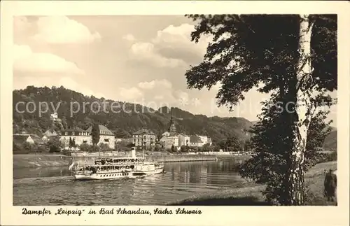 Dampfer Seitenrad Leipzig Bad Schandau  Kat. Schiffe