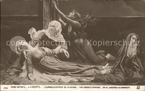 Foto AN Paris (Noyer) Nr. 2410 J.J. Veerts Die Heilige Jungfrau in Ohnmacht  / Fotografie /