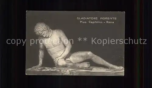Skulpturen Gladiatore Morente Museo Capitolino Roma Kat. Skulpturen