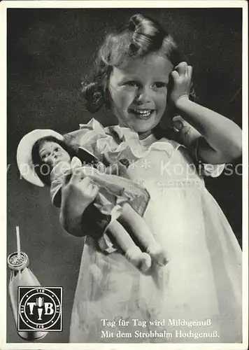 Puppen Kind Maedchen Werbung TIB Milchgetraenk Kat. Spielzeug