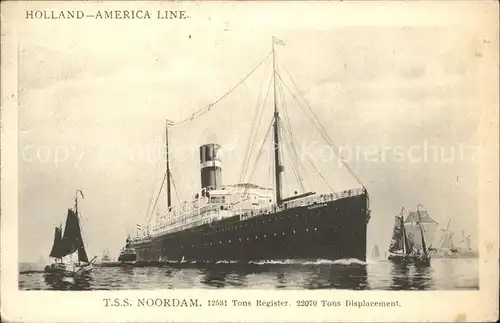 Dampfer Oceanliner T.S.S. Noordam  Kat. Schiffe