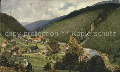 Hoffmann Heinrich Schoenmuenzach Murgtal Nr. 233   Kat. Kuenstlerkarte