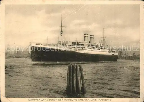 Dampfer Oceanliner Hamburg HAPAG  Kat. Schiffe