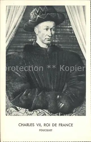 Adel Frankreich Charles VII Roi de France Foucquet Kat. Koenigshaeuser