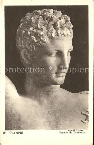 Skulpturen Olympie Hermes de Praxitele Kat. Skulpturen