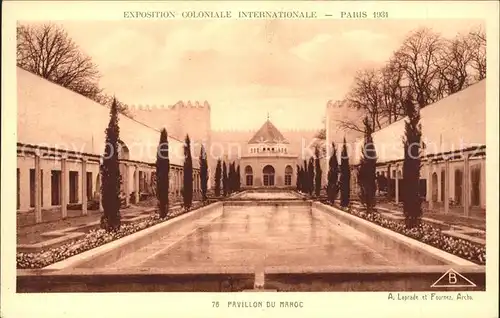 Exposition Coloniale Internationale Paris 1931 Pavillon du Maroc  Kat. Expositions