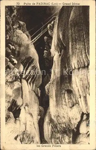 Hoehlen Caves Grottes Puits de Padirac Grand Dome Grands Piliers  Kat. Berge