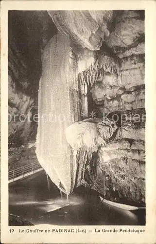 Hoehlen Caves Grottes Gouffre de Padirac Grande Pendeloque Kat. Berge
