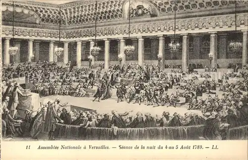 Politik Geschichte Assemble Nationale Versailles 1789 Kat. Politik und Geschichte