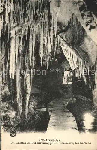 Hoehlen Caves Grottes Betharram Larmes Pyrenees Kat. Berge