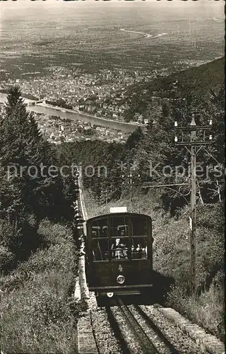 Zahnradbahn Koenigstuhl Heidelberg Kat. Bergbahn