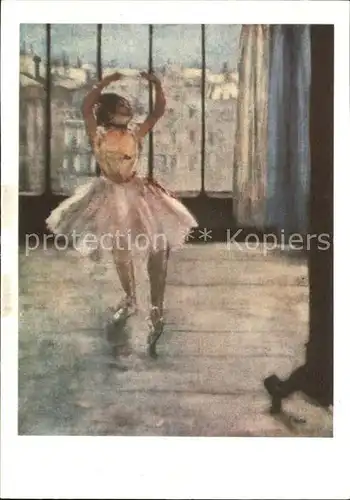 Ballett Kuenstlerkarte Degas Nr. 338 Danseuse chez le photographe  Kat. Tanz