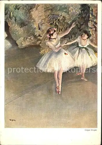 Ballett Kuenstlerkarte Edgar Degas Nr. 38 Kat. Tanz