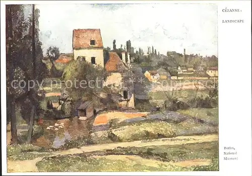 Kuenstlerkarte Paul Cezanne Landscape Nr. 638 Kat. Kuenstlerkarte