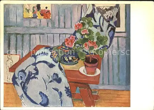 Verlag Bruckmann Nr. 250 Henri Matisse Stillleben Blumenstock