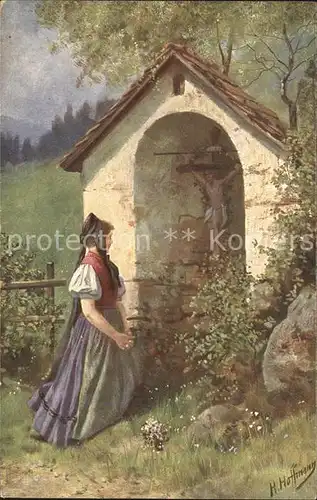 Hoffmann Heinrich Am Bildstoeckl  Kat. Kuenstlerkarte