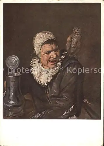 Kuenstlerkarte Frans Hals Malle Bobbe Eule Bierkrug Kat. Kuenstlerkarte