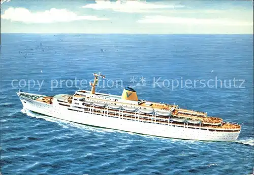 Faehre T.V. Fairstar Sitmar Line Genoa Kat. Schiffe