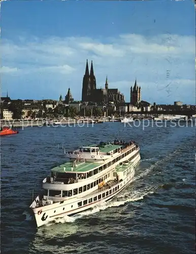 Faehre Koeln am Rhein Kat. Schiffe