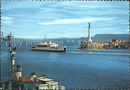 Faehre Messina Porto e la Madonnina Kat. Schiffe
