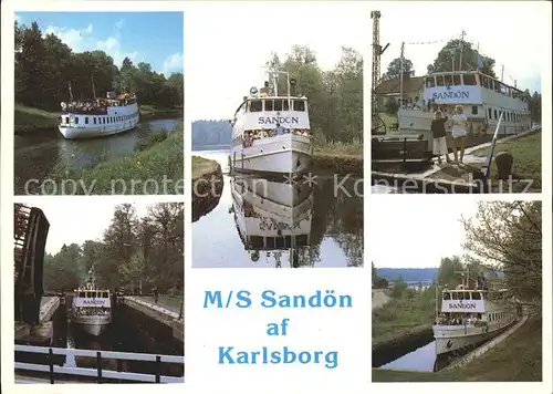 Motorschiffe M S Sandoen Karlsborg  Kat. Schiffe