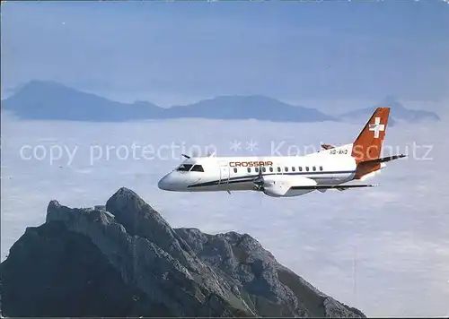 Flugzeuge Zivil Crossair Saab Cityliner Kat. Flug