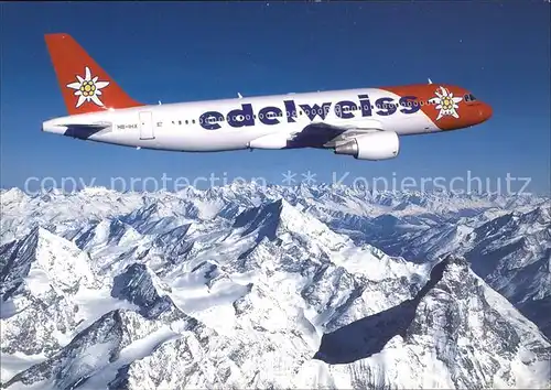 Flugzeuge Zivil Edelweiss Air Airbus A320 214 Kat. Flug