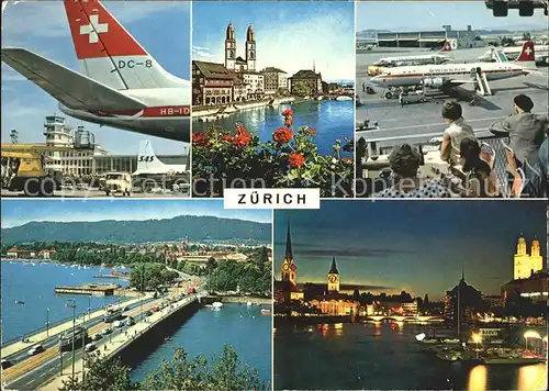 Swissair Flughafen Zuerich Kat. Flug