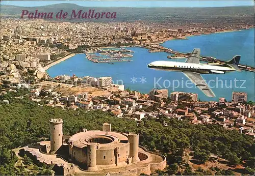 Flugzeuge Zivil Palma de Mallorca Castillo de Bellver Kat. Flug