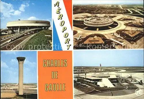 Flughafen Airport Aeroporto Charles de Gaulle Roissy En France Aerogare Satellite Kat. Flug