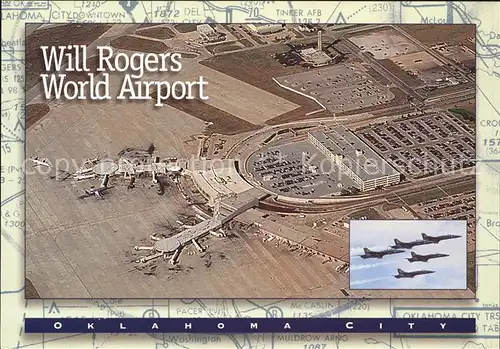 Flughafen Airport Aeroporto Will Rogers World Airport Oklahoma City Kat. Flug