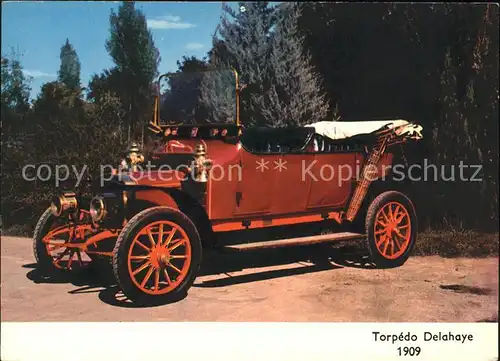 Autos Oldtimer Torpedo Delahaye 1909 Kat. Autos