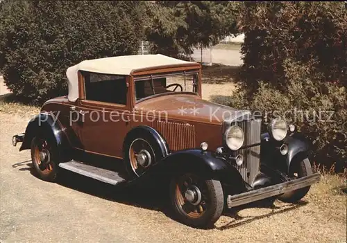 Autos Oldtimer Hupmobile 1932 Kat. Autos