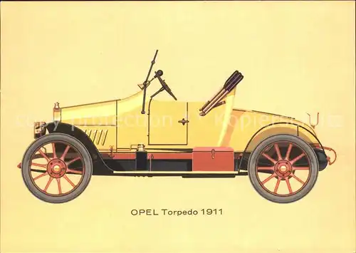 Autos Oldtimer Opel Torpedo 5 14 PS 1911 Kat. Autos