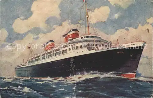 Dampfer Oceanliner S.S. America Kuenstlerkarte  Kat. Schiffe