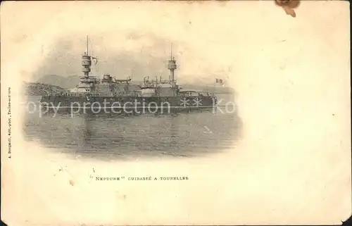 Marine Neptune Cuirasse a Tourelles  Kat. Schiffe
