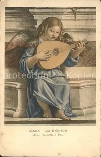 Engel Mandoline Angelo Cima da Conegliano Milano Pinacoteca di Brera Kat. Religion