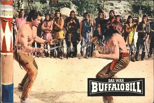 Kino Film Das war Buffalo Bill Gordon Scott Kampf Haeuptling Gelbe Hand Bild Nr. 64