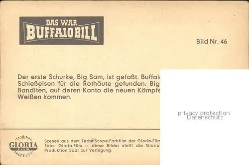 Kino Film Das war Buffalo Bill Bandit Big Sam Bild Nr. 46