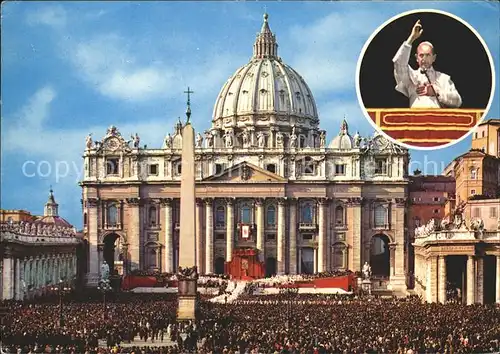 Papst Citta del Vaticano Piazza e Basilica S. Pietro  Kat. Religion