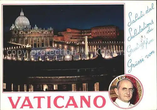 Papst Paul VI. Vaticano  Kat. Religion