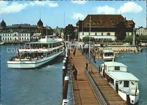 Motorschiffe Konstanz am Bodensee Hafen  Kat. Schiffe