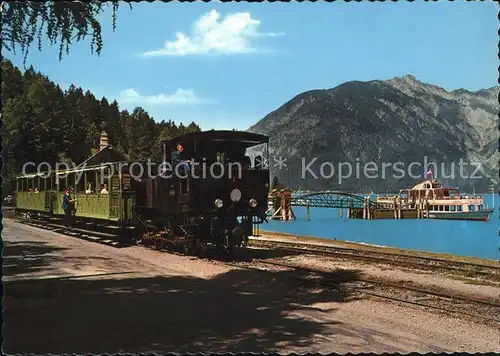 Zahnradbahn Schiffsstation Seespitz Achensee Tirol  Kat. Bergbahn