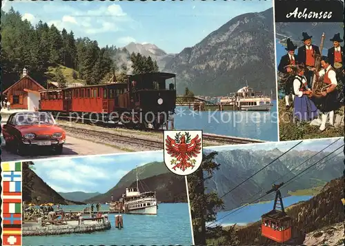 Zahnradbahn Achensee Volkstrachten Tirol Maurach Rofanbahn  Kat. Bergbahn
